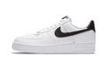 07 White Black Pebbled Leather