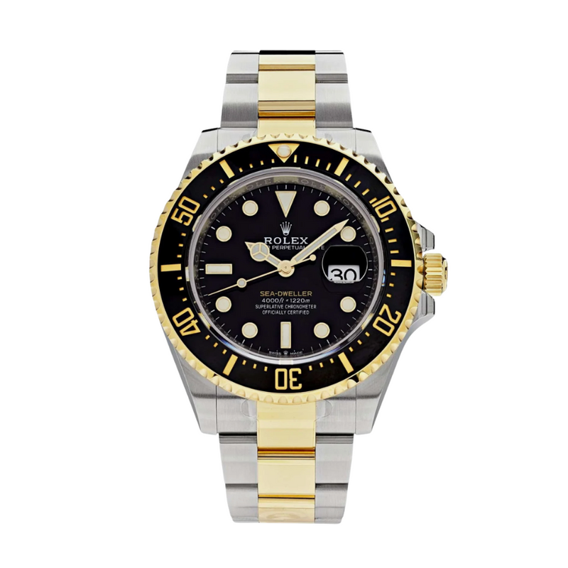 Sea-dweller gold black dial 43mm