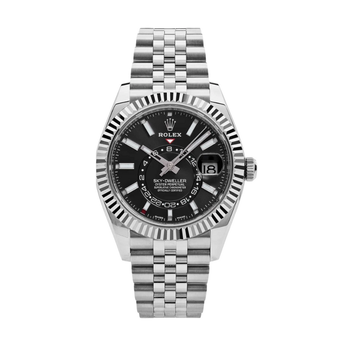 Sky-dweller black dial jubilee 42mm