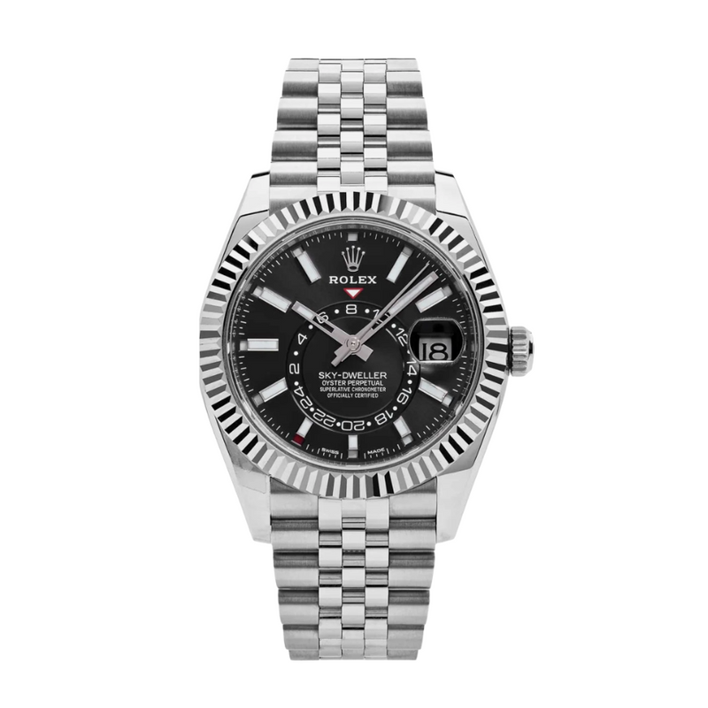 Sky-dweller black dial jubilee 42mm