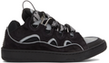 Curb Trainers Black Leather