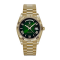 Day-date yellow gold green numeral dial 40mm