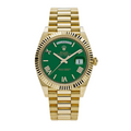 Day-date yellow gold green numerals dial 40mm