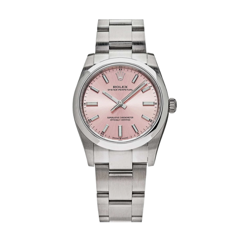 Oyster perpetual pink dial 34mm
