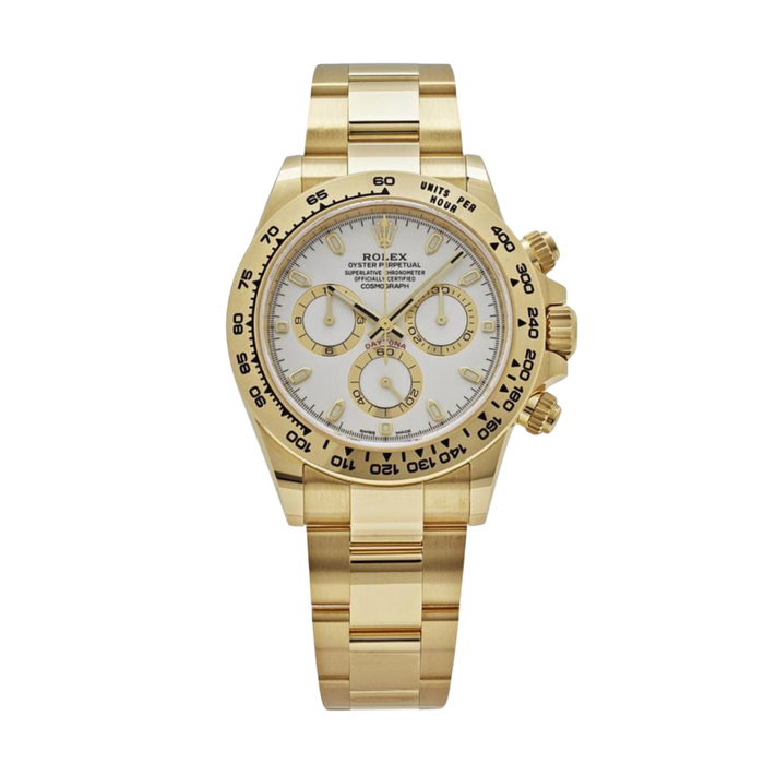 Daytona yellow gold white dial 40mm
