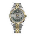Date just wimblendon yellow gold slate dial 41mm