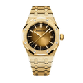Royal oak gold smoked yellow dial