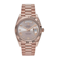 Day-date rose gold sundust roman dial 40mm
