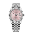 Date just white gold pink dial 36mm