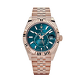 Sky-dweller gold blue dial jubilee 42mm