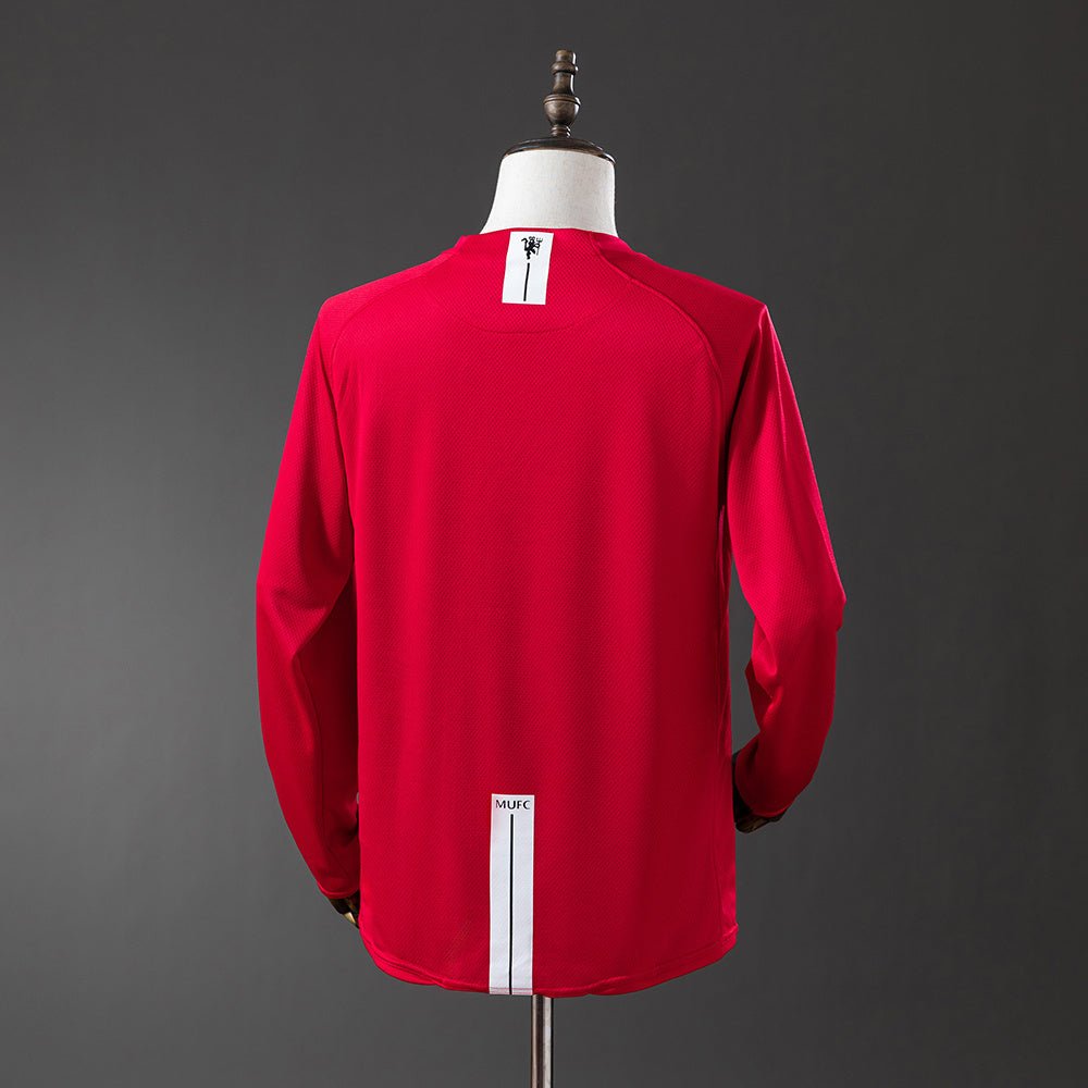 Camisola Manchester United Principal 2007/08 Manga Cumprida