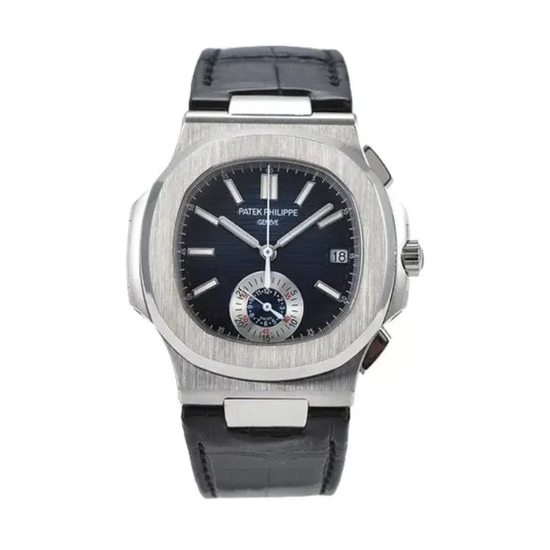 Nautilus Chronograph Black Leather PTP007