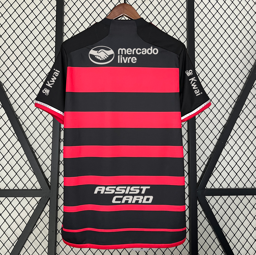 Camisola Flamengo Principal 2024/25 Todos os Patrocínios