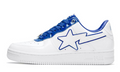 Patent Leather White Blue