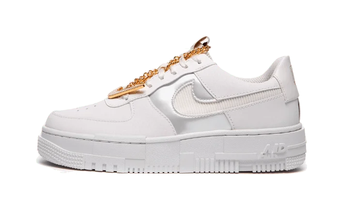 Pixel Grey Gold Chain