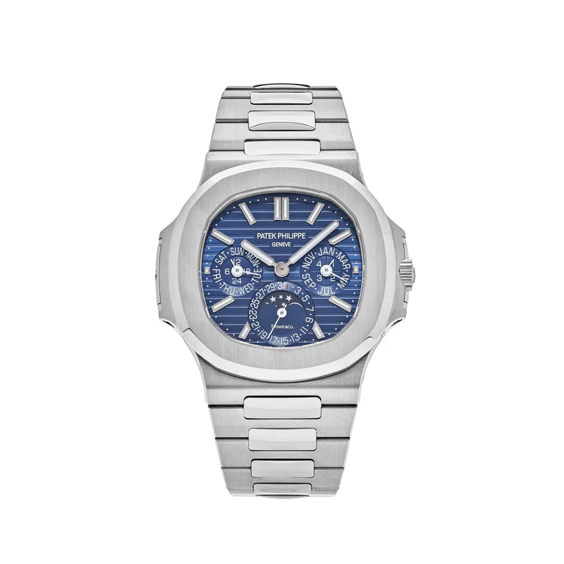 Nautilus 5740/1G-001 'Tiffany & Co.' Perpetual Calendar Moon Phase White Gold Blue Dial (2019)